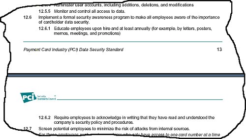 The PCI Data Security Standard